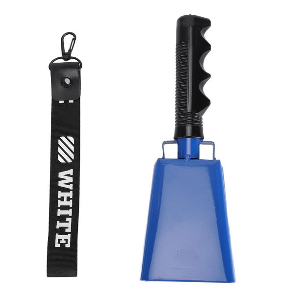 Campanaccio Con Manico - Forte Campana A Mano Per Il Tifo, Strumento A Percussione Per Eventi Sportivi E Partite Di Calcio, Blu-image