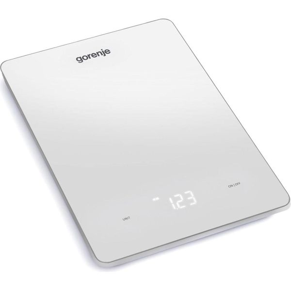 Gorenje KT10LBW Rettangolo Da Banco Bianco Bilancia Da Cucina Elettronica-image