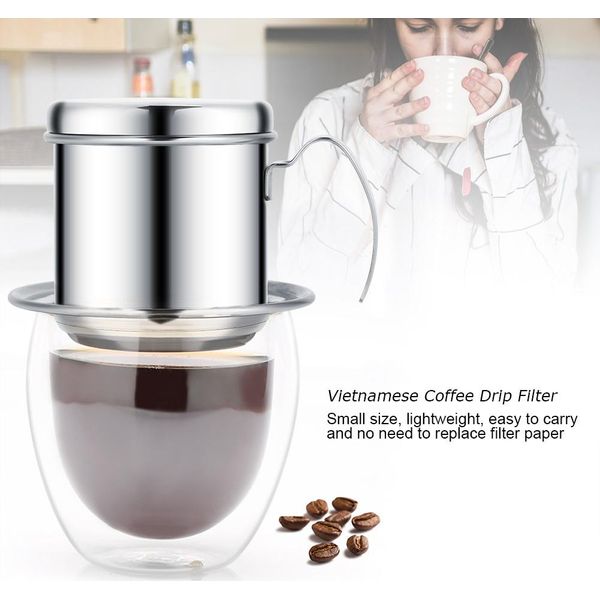 Filtro Per Caffè, Filtro Per Caffè In Acciaio Inox, Filtro Per Caffè A Goccia, Macchina Per Caffè A Goccia, Filtro Per Caffè Vietnamita A Goccia-image