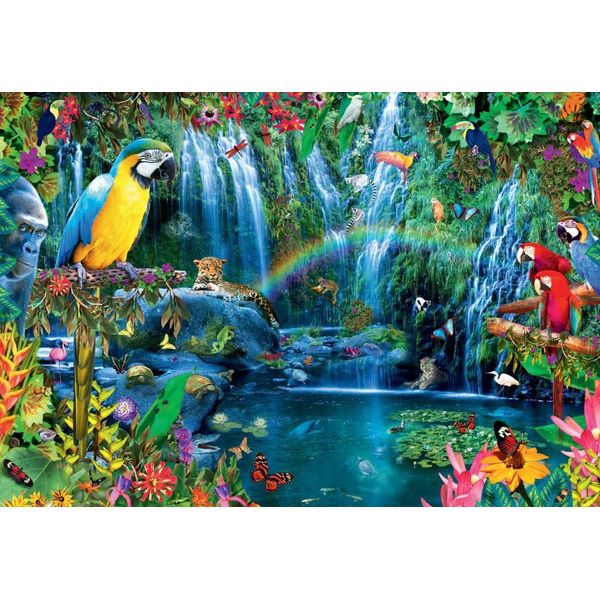 Puzzle Di Bluebird Parrot Tropics - 1000 Pezzi Colorati-image