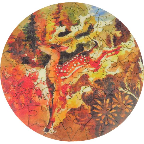 Puzzle Di Legno The Wild Puzzle - Amico Della Foresta - 90 Pezzi-image