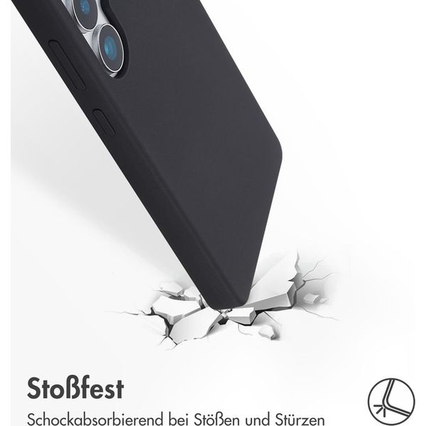 Samsung Galaxy S25 Ultra Sleeve - Silicone - Custodia/Copertura Morbida Accezz - Nero-image