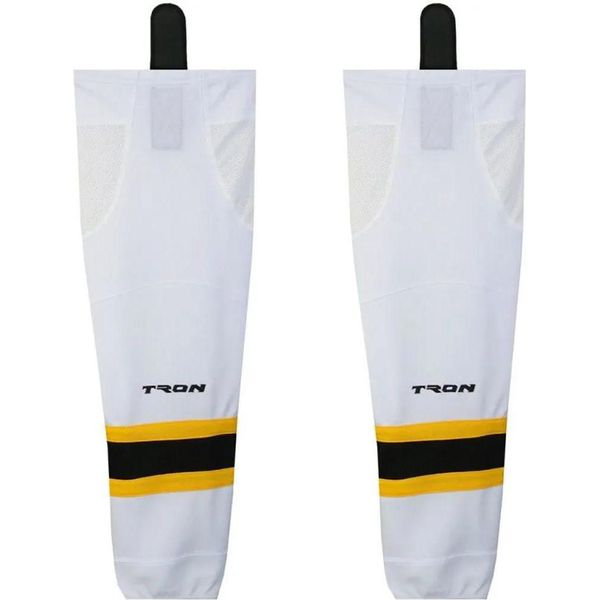 Tronx SK300 Calze Da Hockey Junior, Boston Bruins, Bianco, Misura: 24 Pollici-image