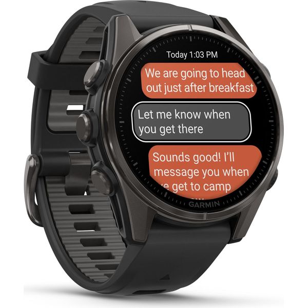 Garmin Fenix 8 Multisportuhr, 43 Mm, Amoled, Sapphire, Nero/Grigio-image