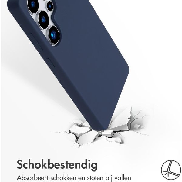 Samsung Galaxy S25 Ultra Sleeve - Silicone - Custodia/Copertura Morbida Accezz - Blu Scuro-image