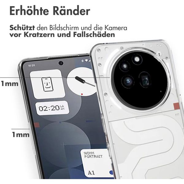 Cover Nothing Phone 3A Pro - Silicone - Custodia Morbida Accezz/Copertina Posteriore - Trasparente-image