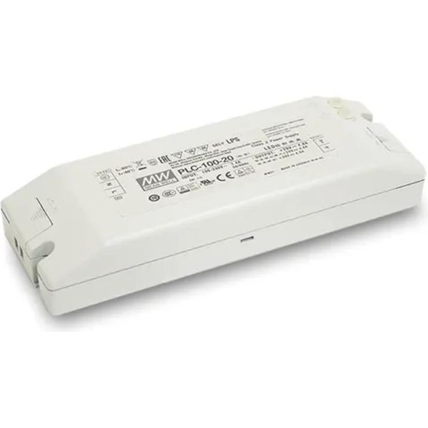 Mean Well Alimentatore Led Switching IP20 Pfc 96W 24V/4A Tensione Costante, Corrente Costante Singolo.-image