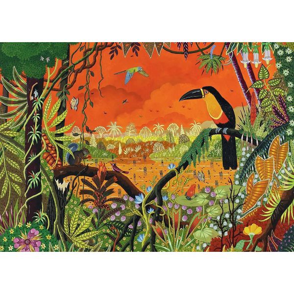 Pezzi & Pace Puzzle Tucano Ariel - Giocattolo Colorato Da 1000 Pezzi-image