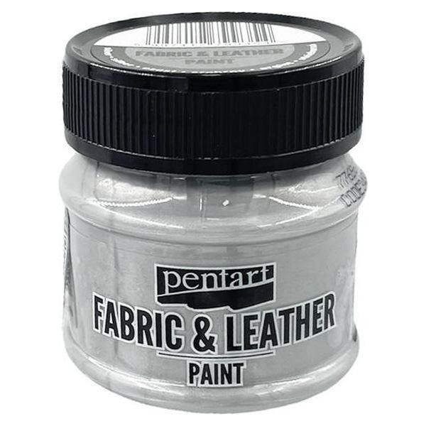 Pentart - Colore Per Tessuti E Pelle - Argento 50 Ml-image