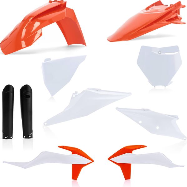 Kit Carene 10 Pezzi Acerbis Modello 2021 Arancio/Bianco Per Ktm-image