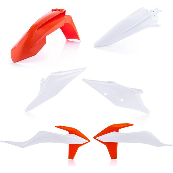 Kit Carene 6 Pezzi Acerbis Modello 2020 Arancio/Bianco Per Ktm-image