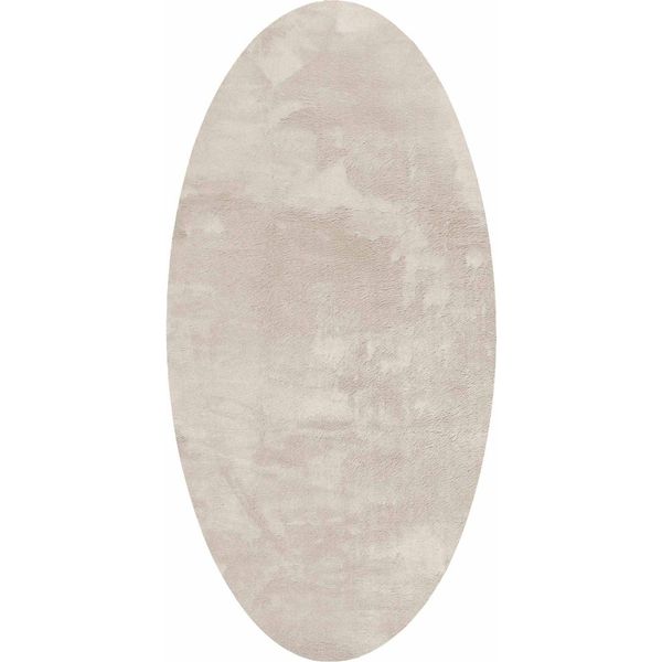 Tappeti Da Salotto Vidaxl Ovali Huarte Beige 150 X 80 Cm 100% Poliestere-image