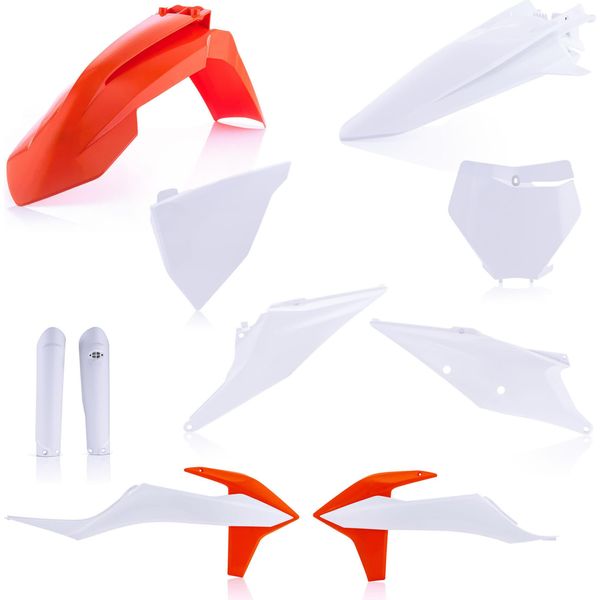 Kit Carene 10 Pezzi Acerbis Modello 2020 Arancio/Bianco Per Ktm-image