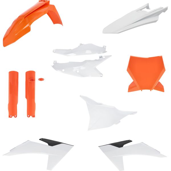Kit Carene 10 Pezzi Acerbis Modello 2023 Arancio/Bianco Per Ktm-image