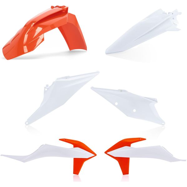 Kit Carene 6 Pezzi Acerbis Modello 2022 Arancio/Bianco Per Ktm-image