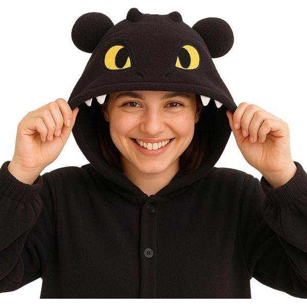 Pigiama Onesie Kigurumi Costume Travestimento Sdentato Xl: 175 - 185Cm-image