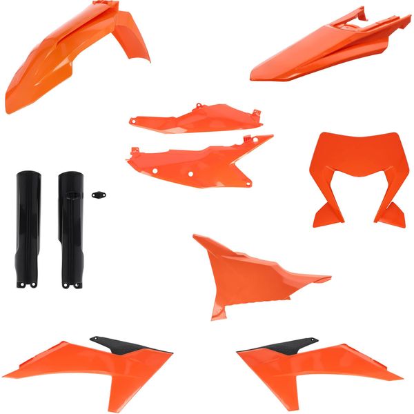 Kit Carene 10 Pezzi Acerbis Modello 2025 Arancio/Bianco Per Ktm-image