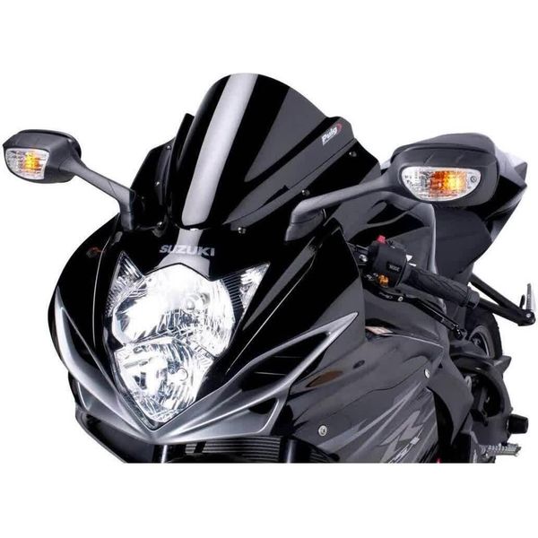 Cupolino Puig Z-Racing Nero 280X300Mm Omologato Abe Per Suzuki-image
