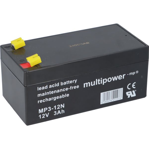 Batteria Al Piombo Multipower MP3-12N Agm – 12 V, 3000 Mah, Compatta-image