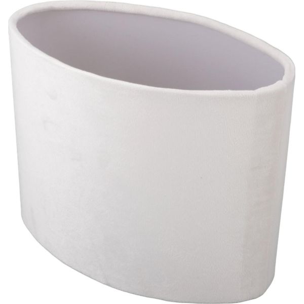 Paralume Ovale Paralume In Tessuto E27 E14 Uso Universale Coprilampada Moderno Per Lampada Da Tavolo Da Terra Bianco-image