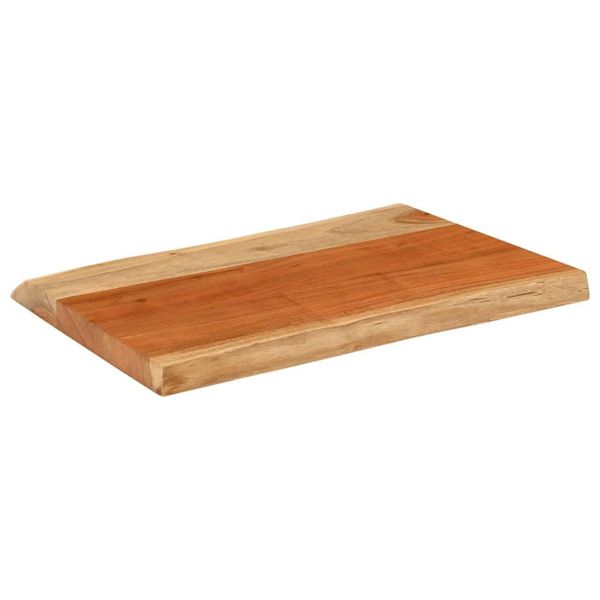 Syfax™ Piano Tavolo 50X40X3,8 Cm Rettangolare Legno Acacia Bordi Vivi-image