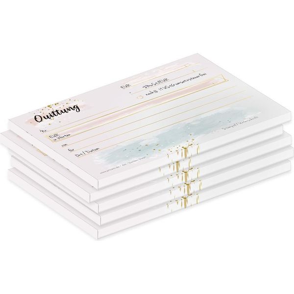 Pricaro Quittungsblock "Goldendots"", A6, 5 StüCk"-image