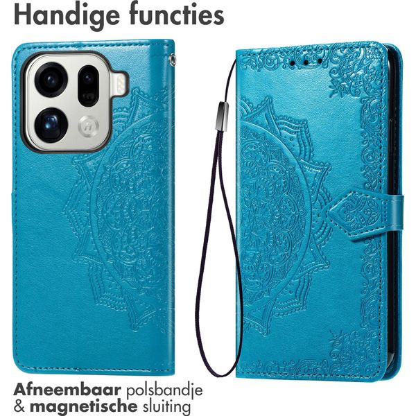Oppo Find X9 Pro Sleeve - Pelle Finta - Flip Cover Imoshion - Colore Turchese-image