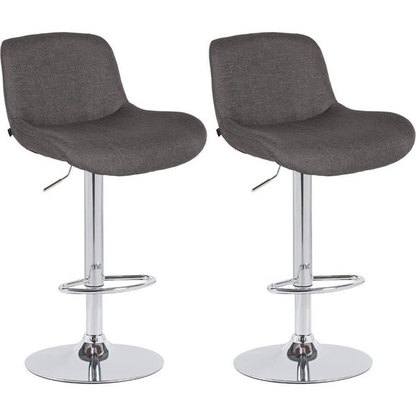 Set Di 2 Sgabelli Da Bar - Sgabello - Regolabile In Altezza E Girevole A 360°-image