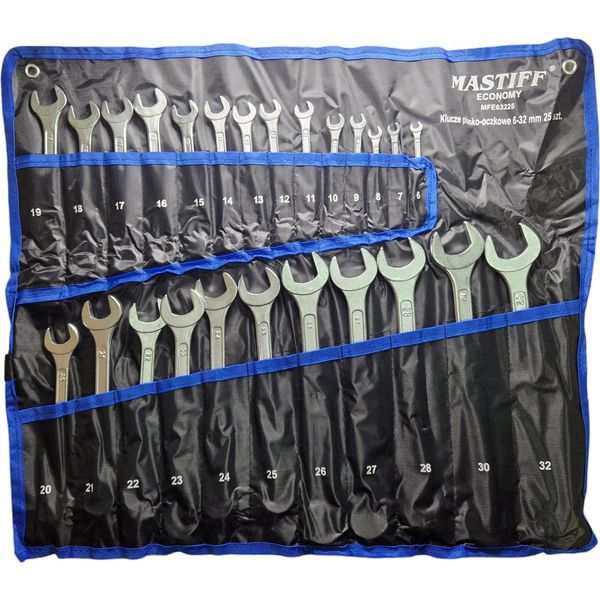 Set Di Chiavi Combinate 6-32 Mm 25 Pezzi Valigetta Mastiff-image