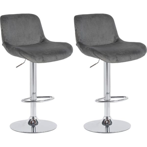 Set Di 2 Sgabelli Da Bar Moderni - Stylish High Comfort - Struttura Cromata Girevole-image