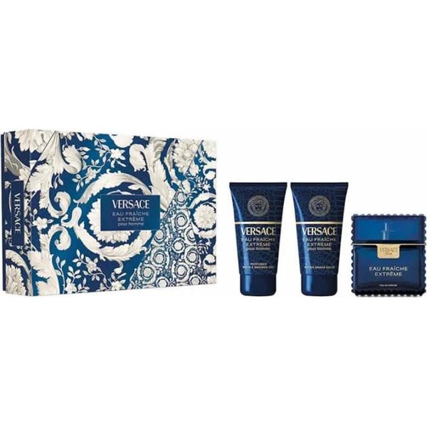 Spray Edp 50Ml/Gel Bagno E Doccia 50Ml/Balsamo Dopobarba 50Ml Versace Eau Fraiche Extreme Giftset-image