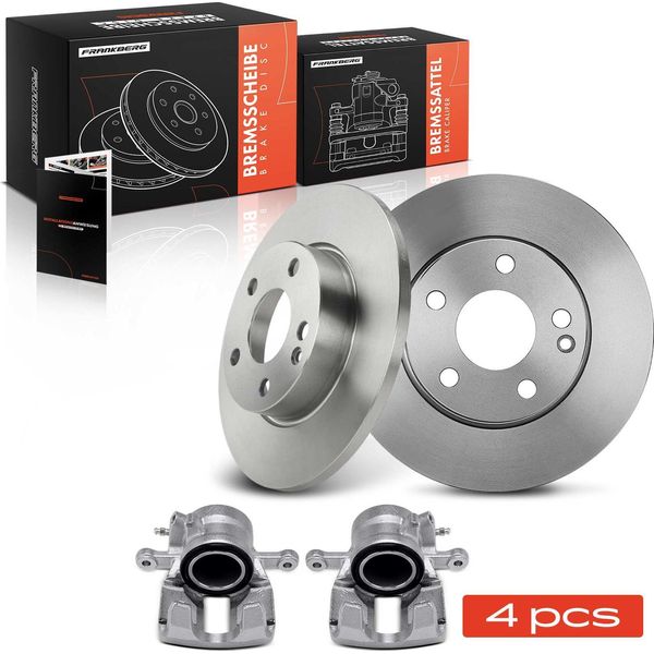 Frankberg 2X Pinze Freno + 2X Dischi Freno Anteriori Per Mercedes-Benz Classe A W169-image