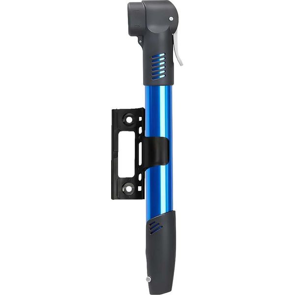 Avizar, Pompa Ad Aria Portatile Con Supporto Fino A 100 Psi Per Biciclette, Nero/Blu-image