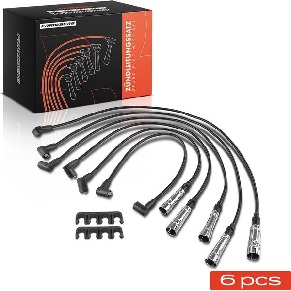 Frankberg 6X Set Di Cavi Di Accensione Per Vw Passat Santana Audi 100 200 80 90 Coupé-image