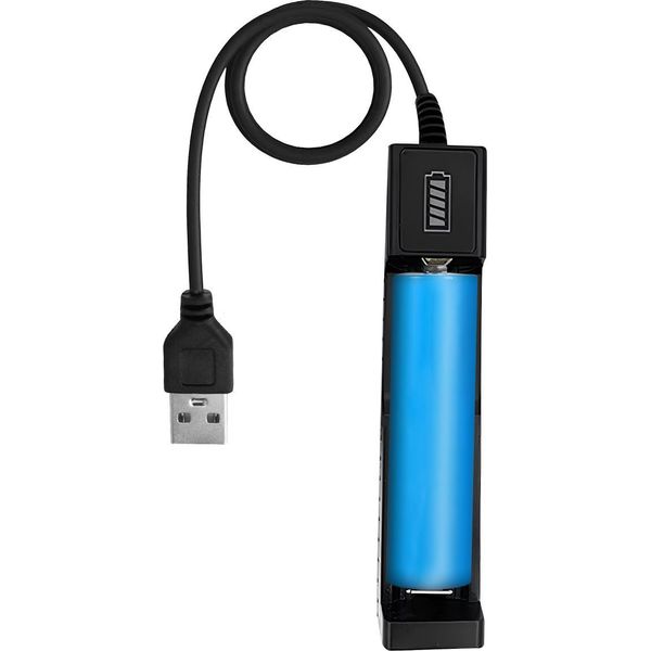 Avizar, Caricabatterie Usb Cilindrico Da 2 A Con Indicatore Di Carica, Nero-image