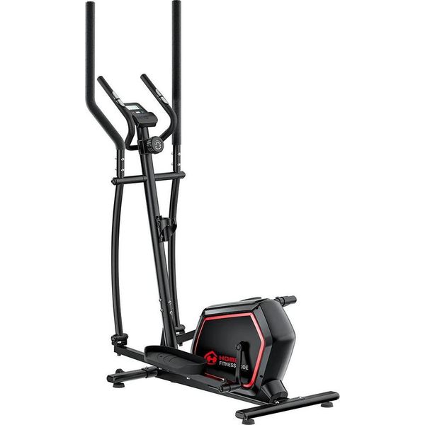 Cross Trainer Magnetico Compatto - Cyclette Ellittica - 16 Livelli Di Resistenza - Sensori Di Pulsazioni - Display Lcd - Silenziosità 30 Db - 111,6×51×43 Cm - Beige-image
