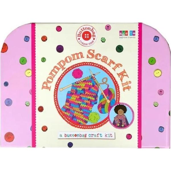 Buttonbag Pompon Sciarpa Kit Fai Da Te - Kit Creativo Fai Da Te Per Bambini-image