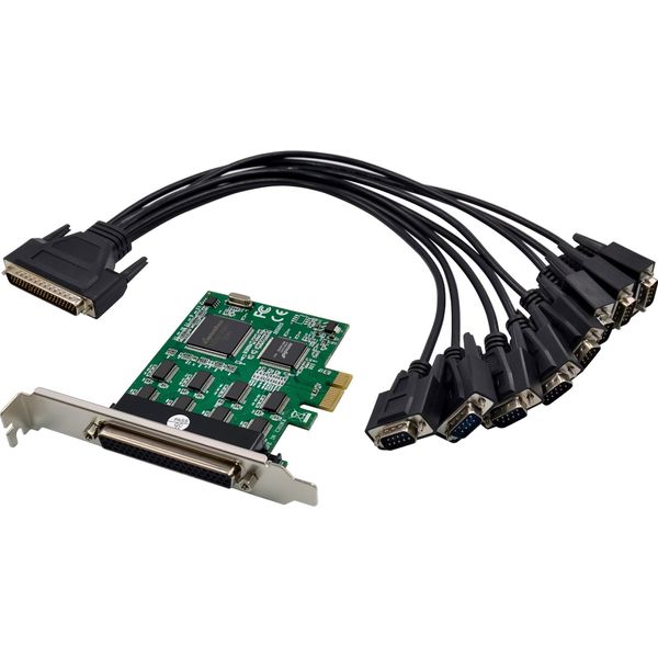 Inline® Scheda Di Interfaccia, Pcie X1 A 8× RS-232, Connettori D-Sub 9-image