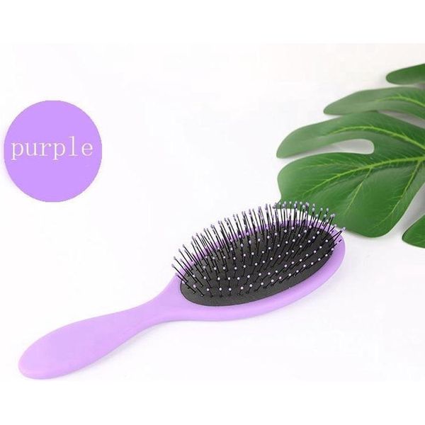 Jumada's – Spazzola Anti-Groviglio – Spazzola Rotonda – Viola – Spazzola Rotonda Anti-Groviglio – Spazzola Per Capelli Bagnati E Asciutti-image