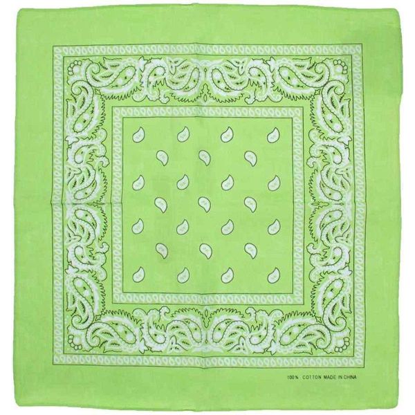 Fazzoletto Da Taschino Jumadas – Fazzoletto Da Cowboy – Bandana – Donna – Uomo – Verde Lime-image