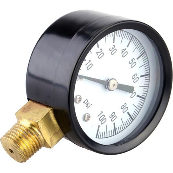 0-100 Psi 1/4'' Pompa Per Pozzo Piscina Spa Filtro Manometro Per Acqua Raccordo Maschio In Ottone-image