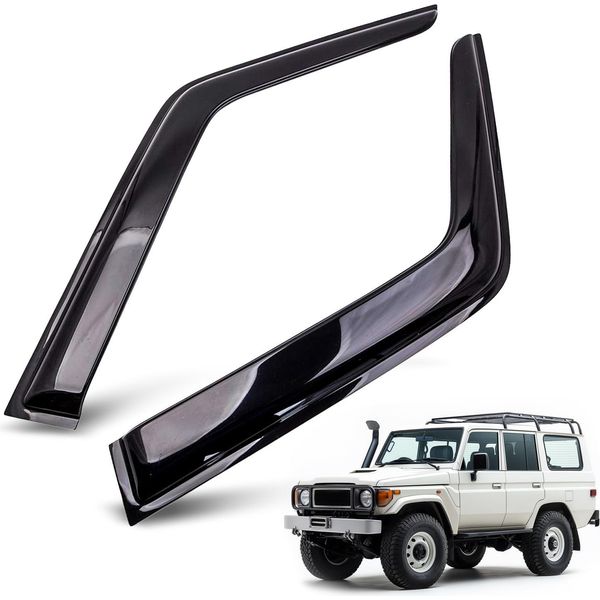Deflettori Per Toyota Land Cruiser 70 76 78 79 2 Pezzi Nero Parapioggia-image