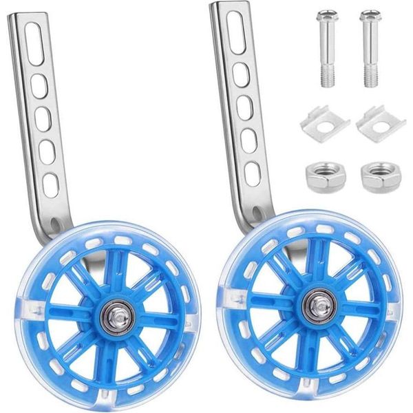 Jumada's - Ruote Di Supporto Montabili Per Biciclette Universali Da 12-20 Pollici Per Bambini - Blu-image
