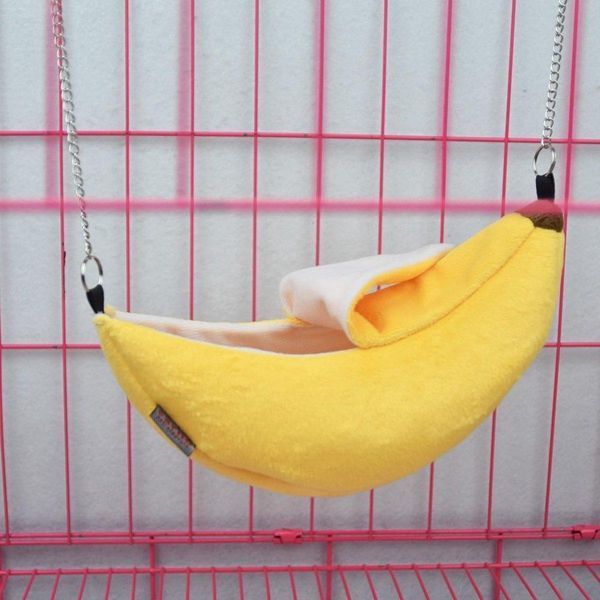 Amaca Per Criceti Jumadas Banana | Altalena Per Roditori | Giocattolo Per Criceti E Topi-image