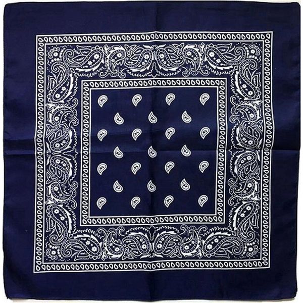 Fazzoletto Jumadas Farmer's – Fazzoletto Da Cowboy – Bandana – Donna – Uomo – Blu Navy-image