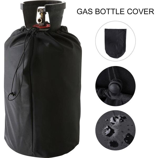 Copertura Per Bombole Del Gas Con Rivestimento Impermeabile, Serbatoio Protettivo Per Propano, Protezione Solare, Resistente Agli Strappi, Resistente Ai Raggi Uv, Cordoncino-image