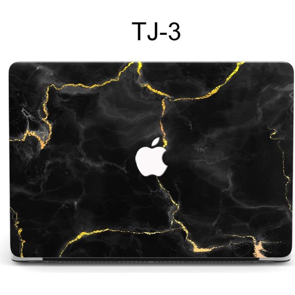 Inf Custodia Rigida In Pc Con Venature Oro Marmo Nero Per Macbook Pro 15" A1707/A1990"-image