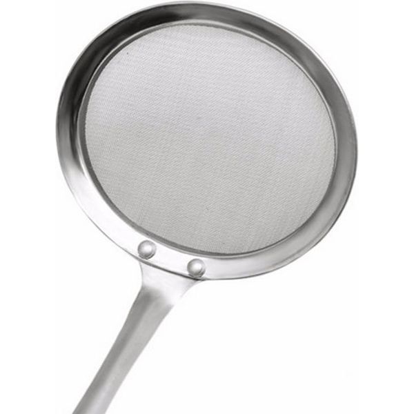 Sgrassatore In Acciaio Inossidabile, Cucchiaio, Colino A Maglia Fine, Mestolo, Filtro Per Friggere L'olio Per Friggere Gli Alimenti In Cucina-image