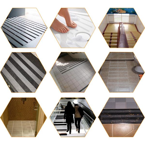 Nastro Antiscivolo, Nastri Antiscivolo, Autoadesivi Per Scale Interne, Pavimenti, Passerelle Esterne, Gradini-image