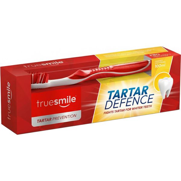 Truesmile | Dentifricio - 100 Ml - Prevenzione Del Tartaro - Menta - Con Fluoro - Formula Contro Il Tartaro - Spazzolino In Un Set-image